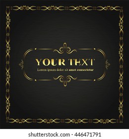 frames design classic style gold 