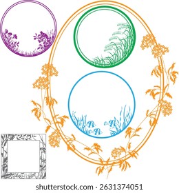 Frames Design Collection Sets Elegant Borders and Decorative Outlines for Creatives