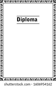 
frames for diplomas and certificates and under the photo