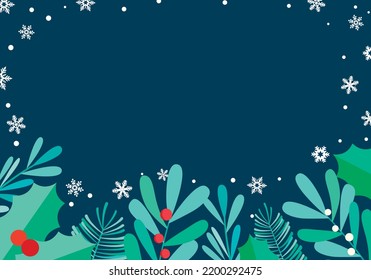Frames inspired by winter and Christmas