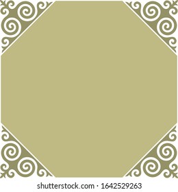 Frames from Kazakh ornaments. Background for cards, inscriptions, headers. Traditional patterns of Kazakhs. Decorative art of nomads. Ancient Turkic ornaments. Customs and traditions of Kazakhstan.