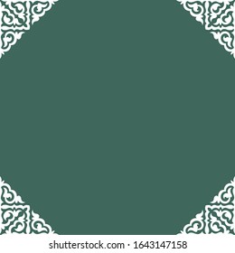 Frames from Kazakh ornaments. Background for cards, inscriptions, headers. Traditional patterns of Kazakhs. Decorative art of nomads. Ancient Turkic ornaments. Customs and traditions of Kazakhstan.