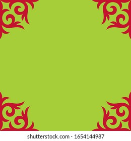 Frames from Kazakh ornaments. Background for cards, inscriptions, headers. Traditional patterns of Kazakhs. Decorative art of nomads. Ancient Turkic ornaments. Customs and traditions of Kazakhstan.
