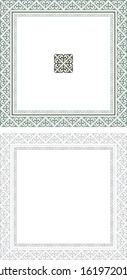 Frames from Kazakh ornaments. Seamless traditional patterns of Kazakhs. Background, texture, decorative art of nomads. Ancient Turkic ornaments. Customs and traditions of Kazakhstan.