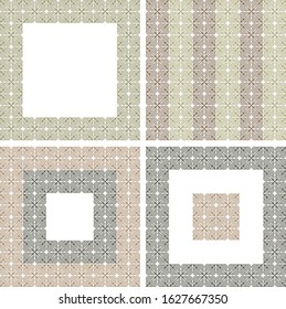 Frames from Kazakh ornaments. Seamless traditional patterns of Kazakhs. Background, texture, decorative art of nomads. Ancient Turkic ornaments. Customs and traditions of Kazakhstan.