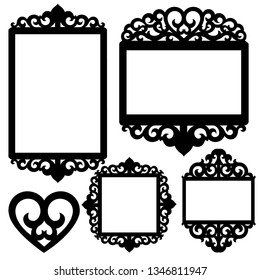 Frames for laser cutting frames
