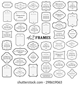 Frames Mega Set Isolated On White.