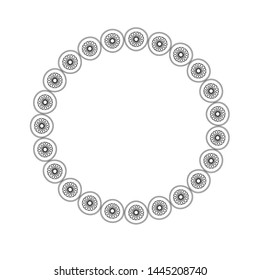 Frames patterns ornaments decor isolated