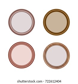 frames for photos, postcards, paintings and printing. baguette of different colors and cross-sections. use in their projects. isolate on white background.