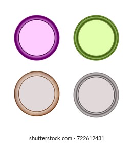 frames for photos, postcards, paintings and printing.  of different colors and cross-sections. use in their projects. isolate on white background.