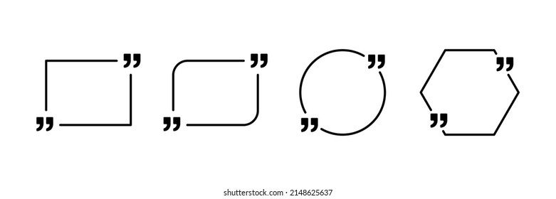 Bilder mit Anführungszeichen-Symbolen.