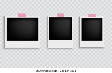 Marcos: Plantillas fotográficas realistas con sombras.