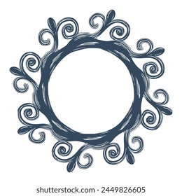 Frames in retro style.  Monochrome  frames isolated on white background. Vector illustration.