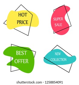 frames sale. abstract. vector image