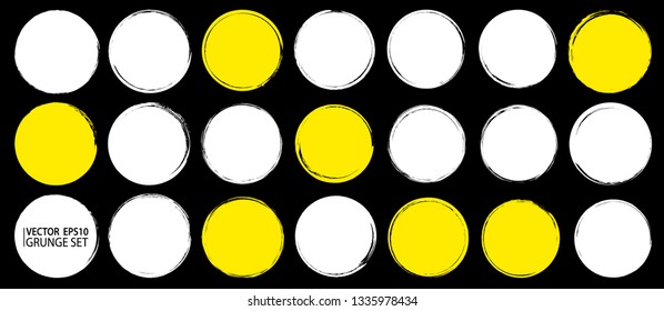 Frames set. Grunge backgrounds. Paint stain. Ink splash. Splatter. Paint circles. Grunge backdrops collection. Place for text or logo.