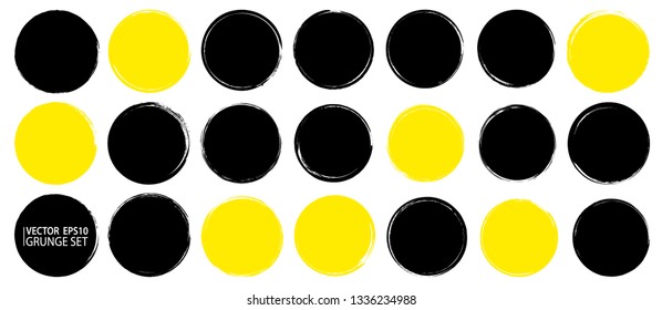 Frames set. Grunge backgrounds. Paint stain. Ink splash. Splatter. Paint circles. Grunge backdrops collection. Place for text or logo.