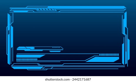 Frames Technology Futuristic Interface Streaming Overlay background design