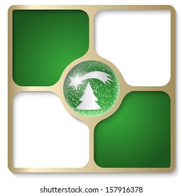 frames for text with a Christmas motif