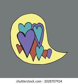 Frames for text with patterns. Vector. Isolated. Drawn in the style of doodle. Cartoon. Coloring Pages