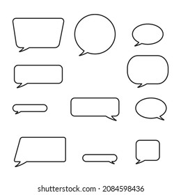 Frames for text. Vector set on a white background.