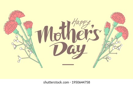 Frames and titles inspired by Mother's Day in Japan