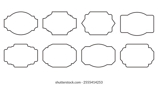 frames various shapes collection of graphic elements