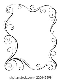 Frames. Vector illustration. Decorative elements. 