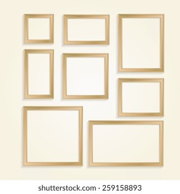 Frames vector set.