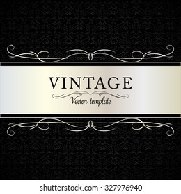 Handgezeichnete Vintage-Design-Kartenvorlage mit Rahmenrahmen für Vektorillustration im Firmenstil