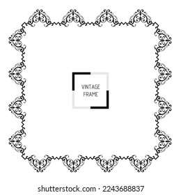 frames in vintage style with elements of ornament, art, pattern, background, texture, Vector illustration eps 10, Art.