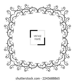 frames in vintage style with elements of ornament, art, pattern, background, texture, Vector illustration eps 10, Art.