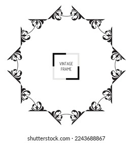 frames in vintage style with elements of ornament, art, pattern, background, texture, Vector illustration eps 10, Art.