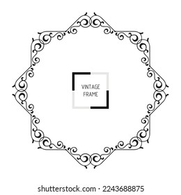 frames in vintage style with elements of ornament, art, pattern, background, texture, Vector illustration eps 10, Art.