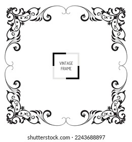 frames in vintage style with elements of ornament, art, pattern, background, texture, Vector illustration eps 10, Art.