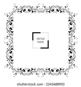 frames in vintage style with elements of ornament, art, pattern, background, texture, Vector illustration eps 10, Art.