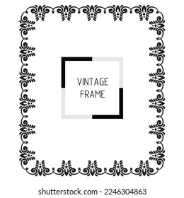 frames in vintage style with elements of ornament, art, pattern, background, texture, Vector illustration eps 10, Art.