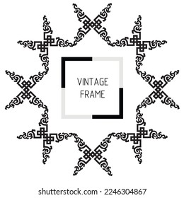 frames in vintage style with elements of ornament, art, pattern, background, texture, Vector illustration eps 10, Art.
