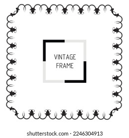 frames in vintage style with elements of ornament, art, pattern, background, texture, Vector illustration eps 10, Art.