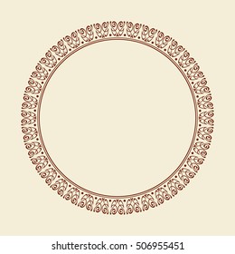 Frames .Vintage vector.Well built for easy editing . Brown on beige.Vector illustration.