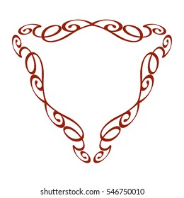 Frames .Vintage vector.Well built for easy editing . Brown .Vector illustration.