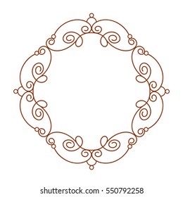Frames .Vintage vector.Well built for easy editing . Brown .Vector illustration.