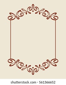 Frames .Vintage vector.Well built for easy editing . Brown .Vector illustration.
