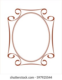 Frames .Vintage vector.Well built for easy editing . Brown .Vector illustration.
