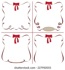 frameset for design, retro, vector illustration