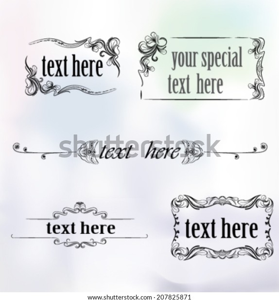 Frameset Luxury Style Stock Vector (Royalty Free) 207825871 | Shutterstock