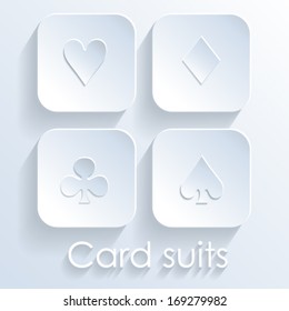 Framework with card suits 