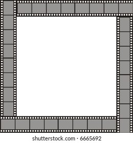 The framework drawn in the form of pieces of a film for photos