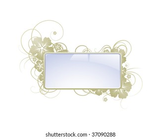 Framework with floral ornament