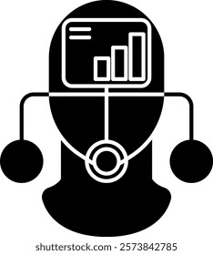 Framework Icon - Black Filled Style - Critical Thinking Theme