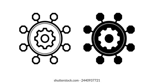 Framework icon. Digital technology gear sign. for mobile concept and web design. vector illustration
